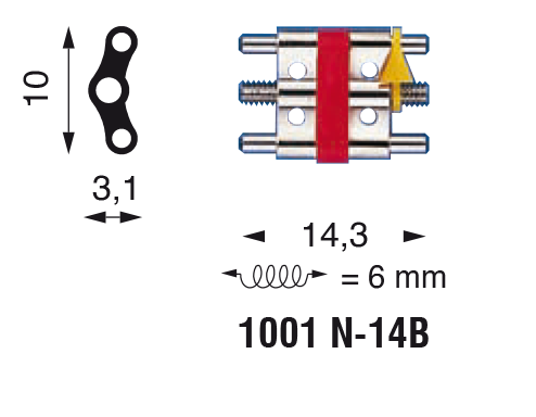1001N-14B - Arched Expansion Screws
