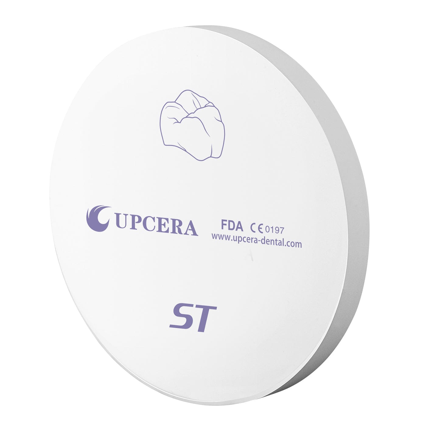 Upcera ST White Zirconia Disc - 98mm