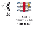 1001N-14B - Arched Expansion Screws