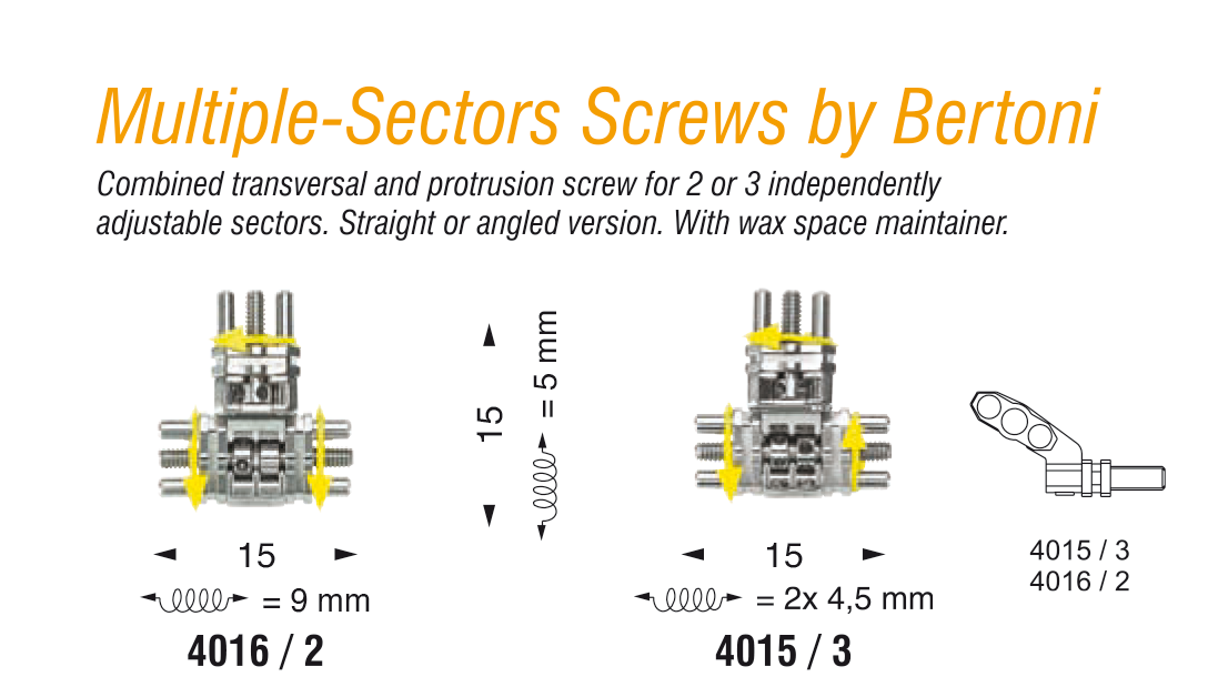 Multi-Sectors Screws by Bertoni