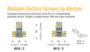 Multi-Sectors Screws by Bertoni