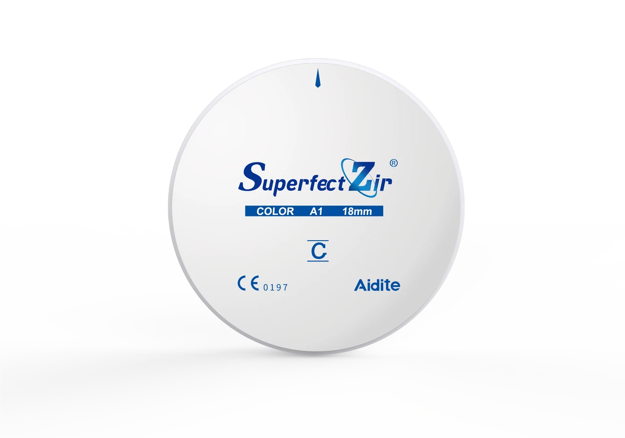 Aidite SHTC Pre-Shaded Zirconia Disc 98mm