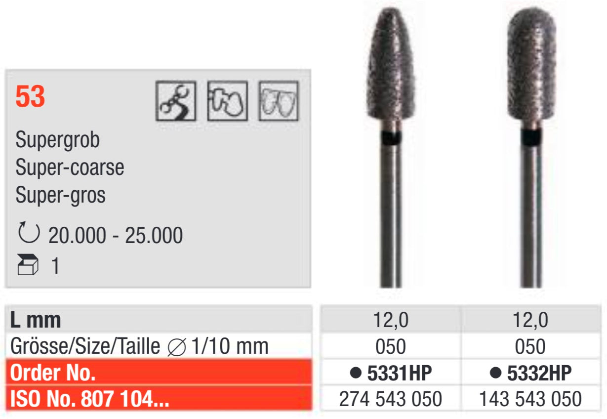 53 Sintered Diamond bur